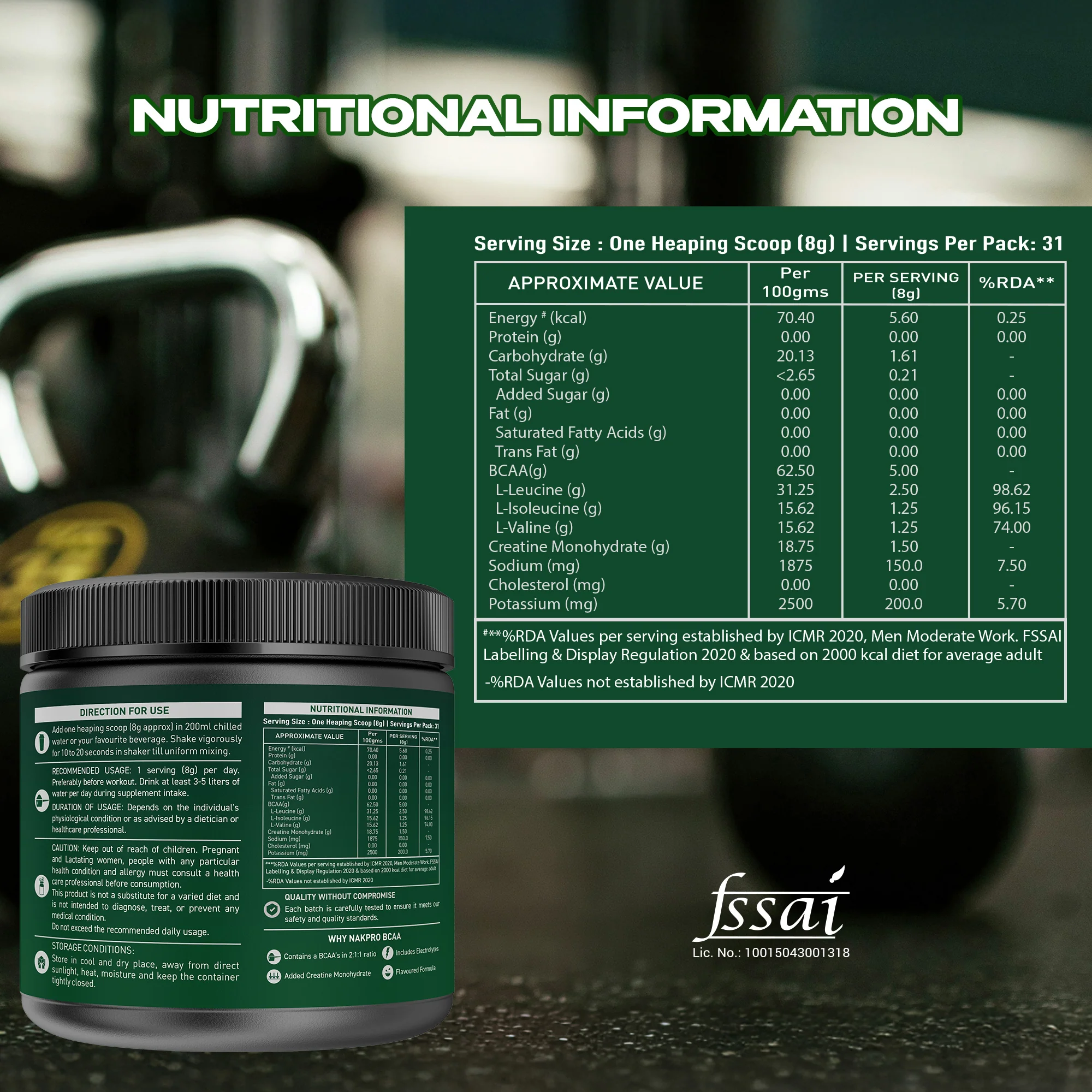 BCAA Powder | Essential Amino Acid - Image 106