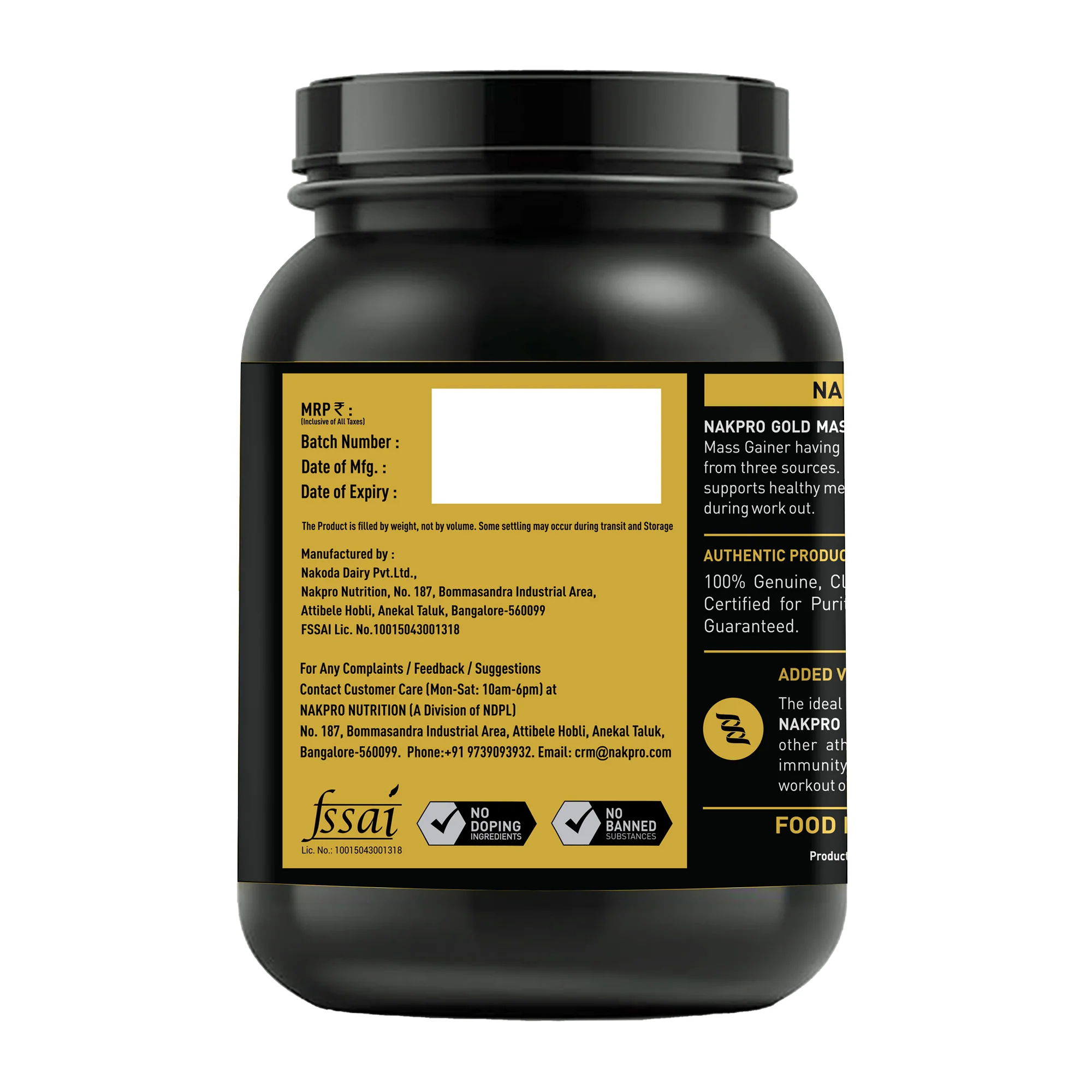 Gold Mass Gainer | High Protein Mass Gainer - Image 48