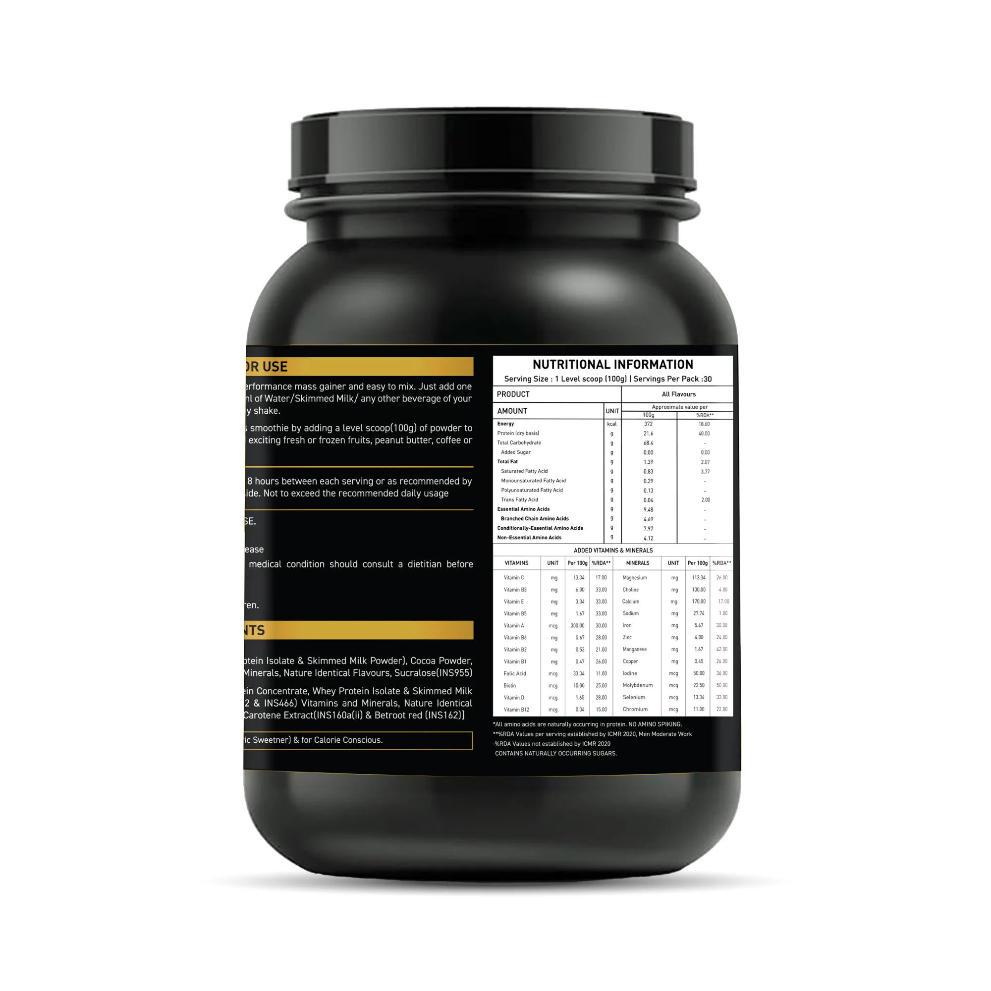Gold Mass Gainer | High Protein Mass Gainer - Image 52