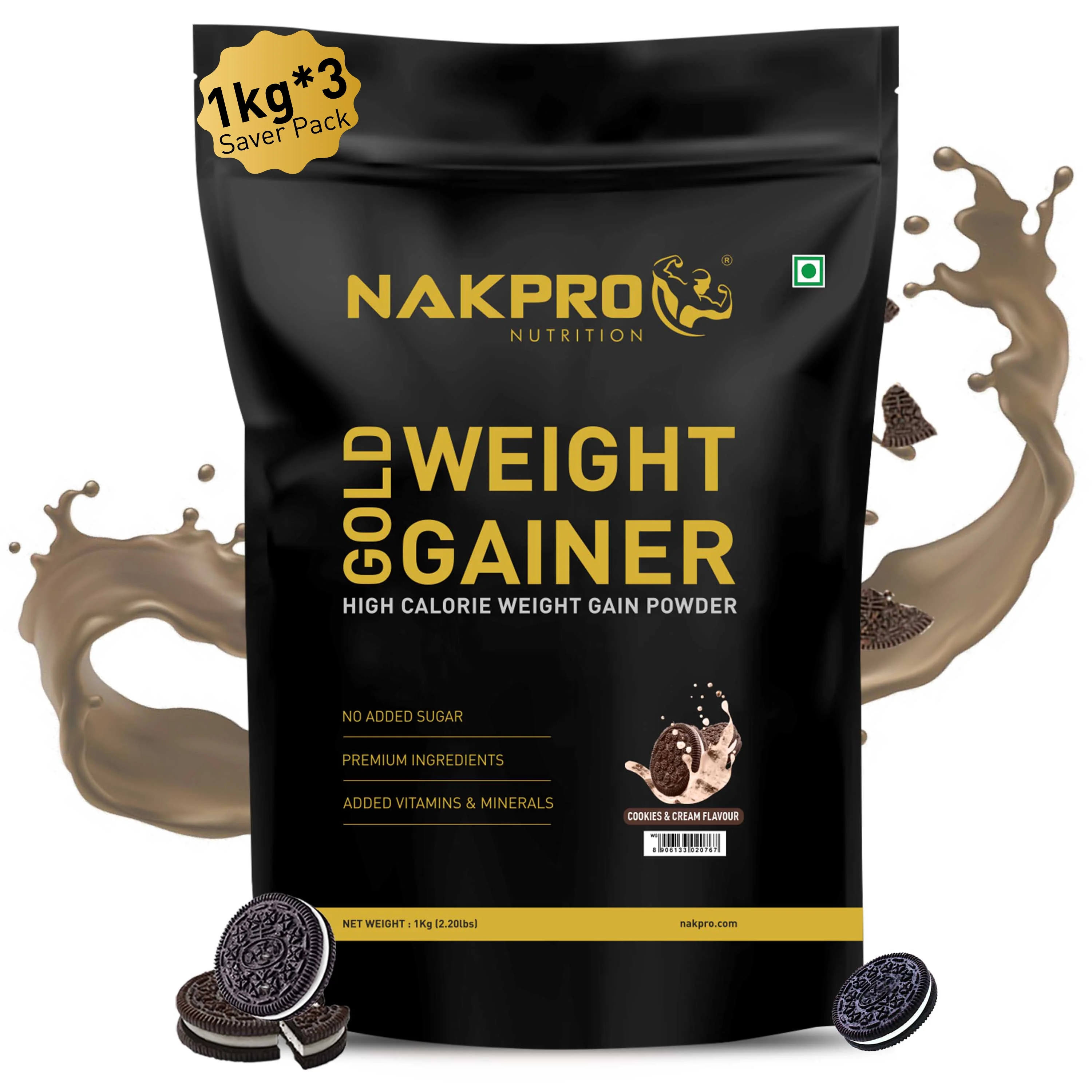 Gold Weight Gainer | High Calorie Weight Gain Powder - Image 33