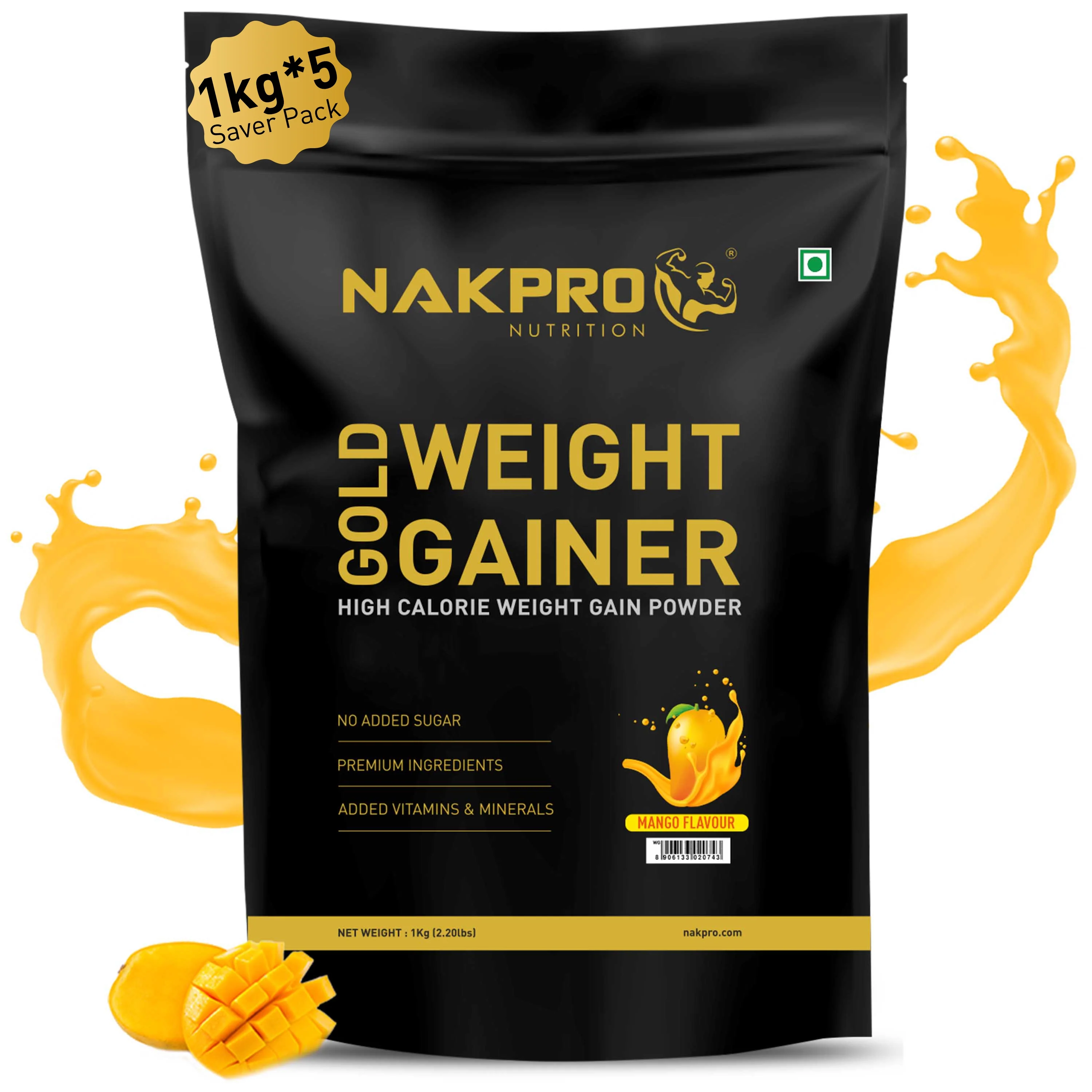 Gold Weight Gainer | High Calorie Weight Gain Powder - Image 42