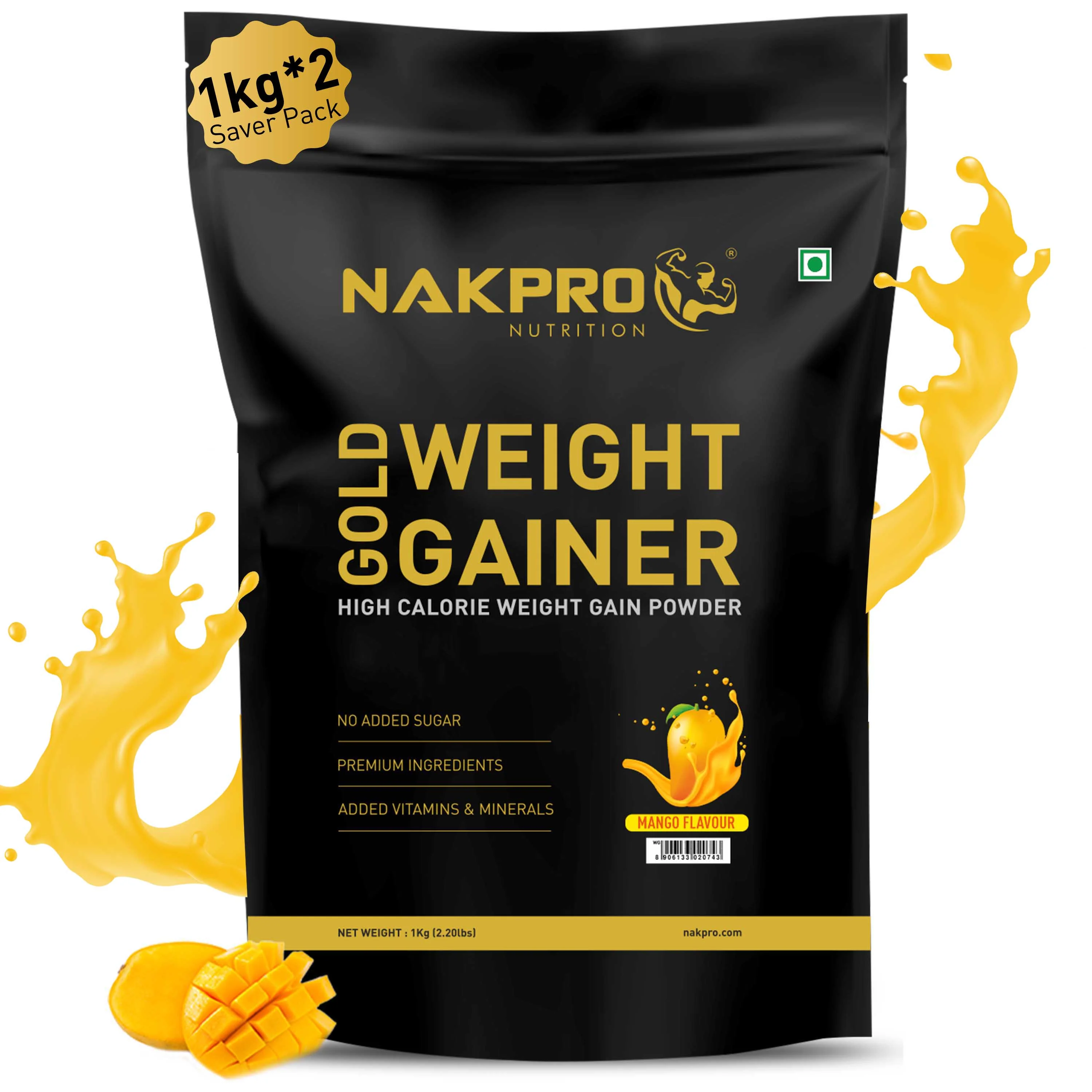 Gold Weight Gainer | High Calorie Weight Gain Powder - Image 80