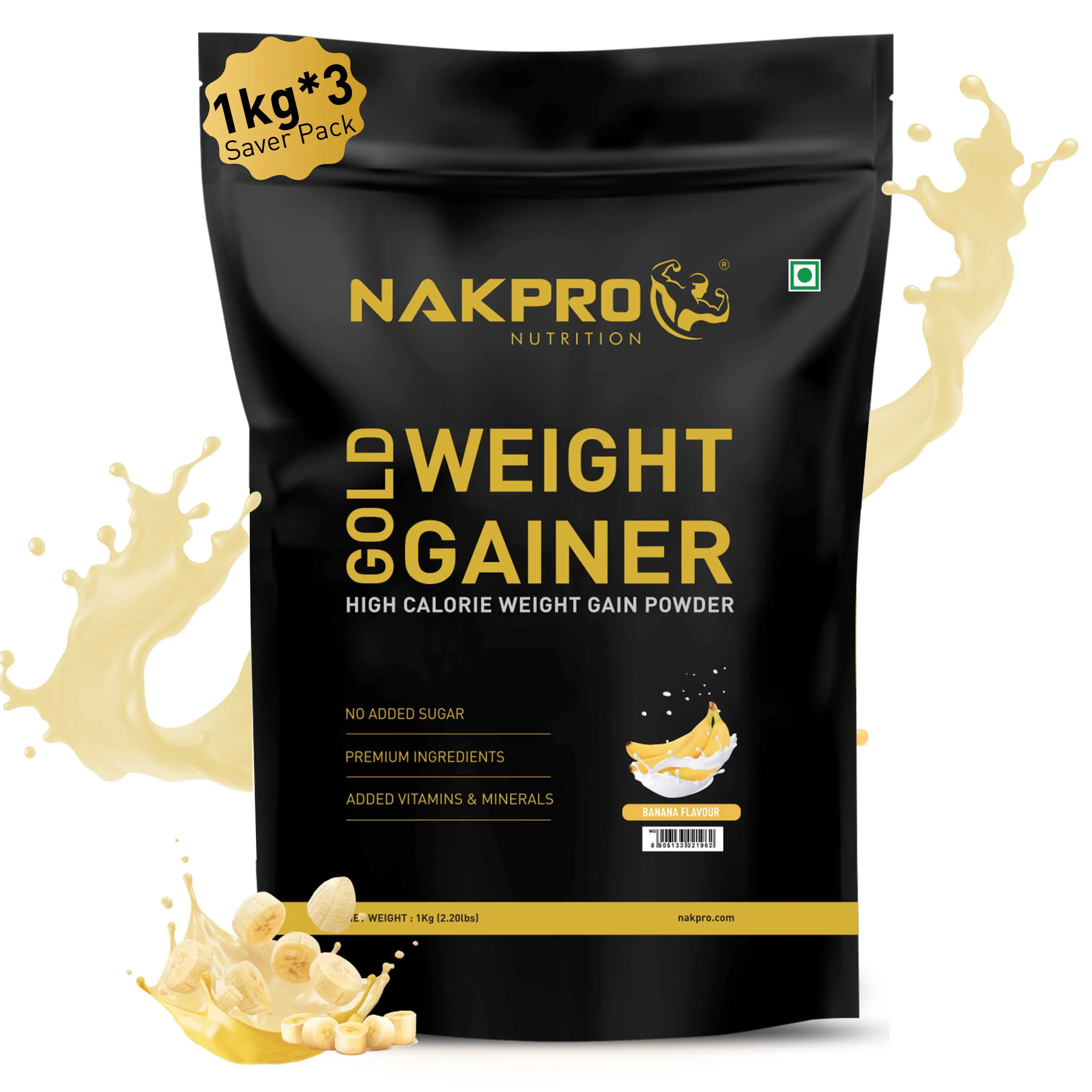 Gold Weight Gainer | High Calorie Weight Gain Powder - Image 83