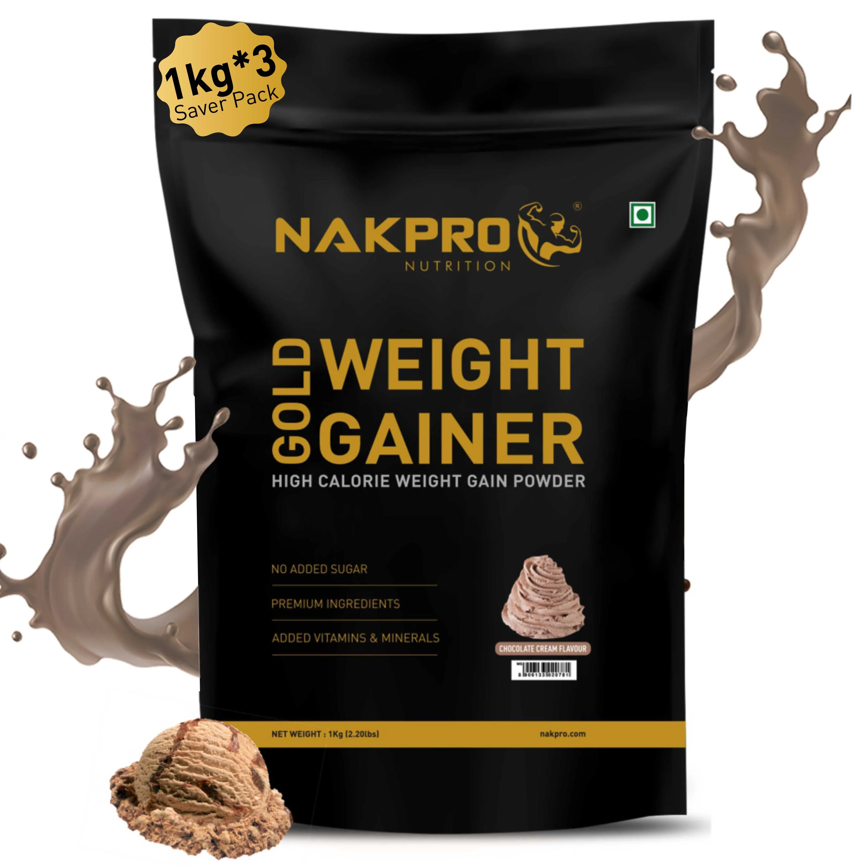 Gold Weight Gainer | High Calorie Weight Gain Powder - Image 87