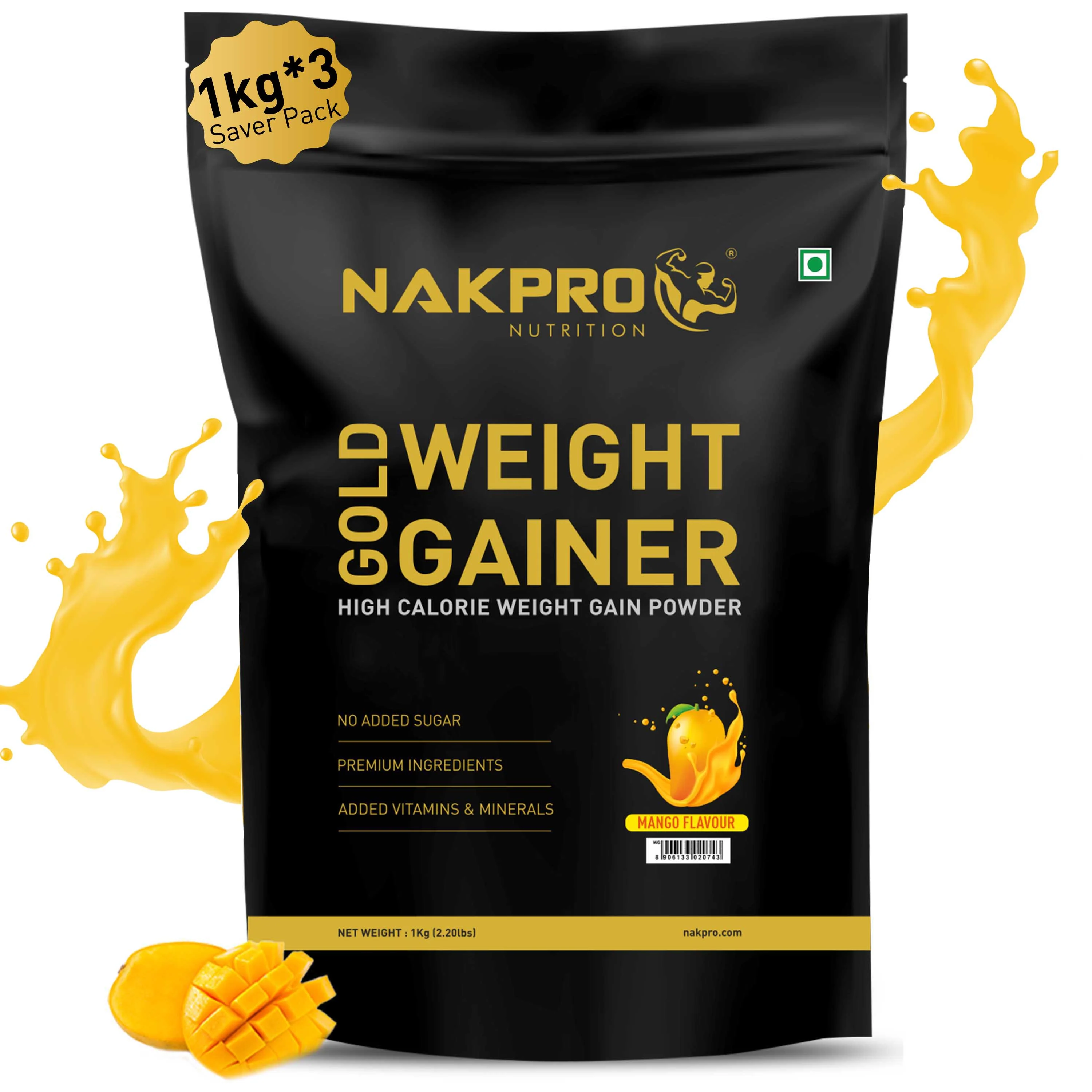 Gold Weight Gainer | High Calorie Weight Gain Powder - Image 89