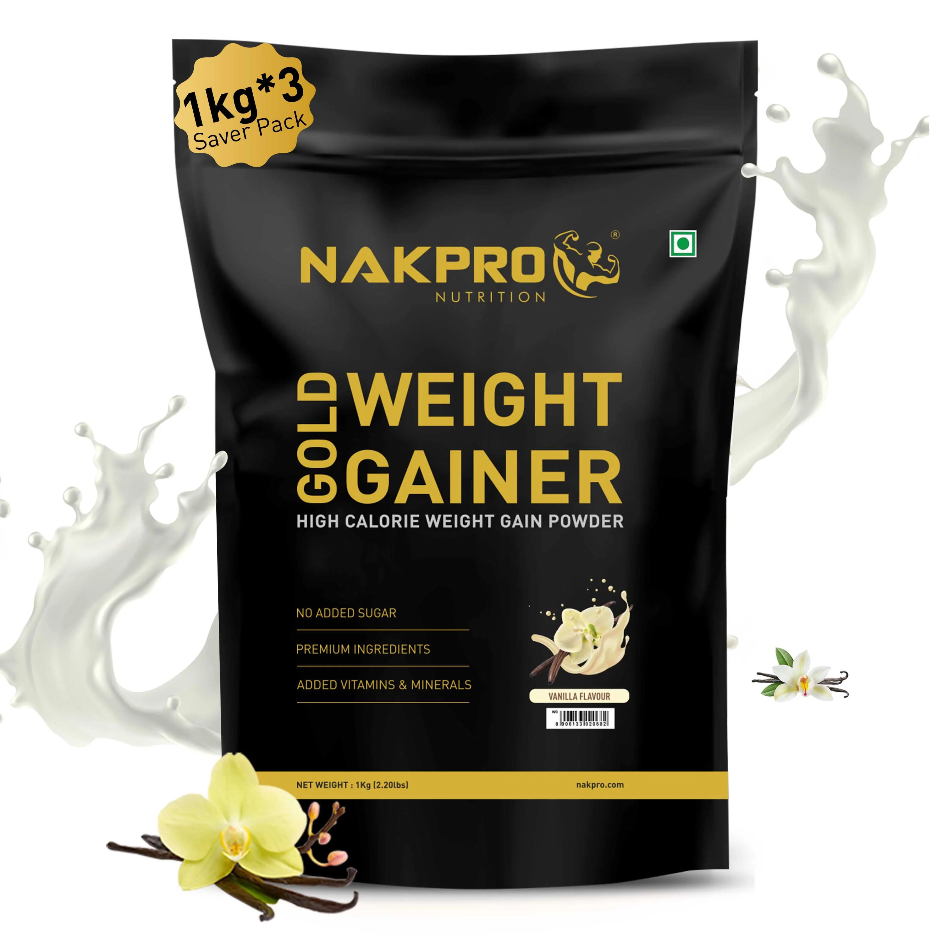 Gold Weight Gainer | High Calorie Weight Gain Powder - Image 91