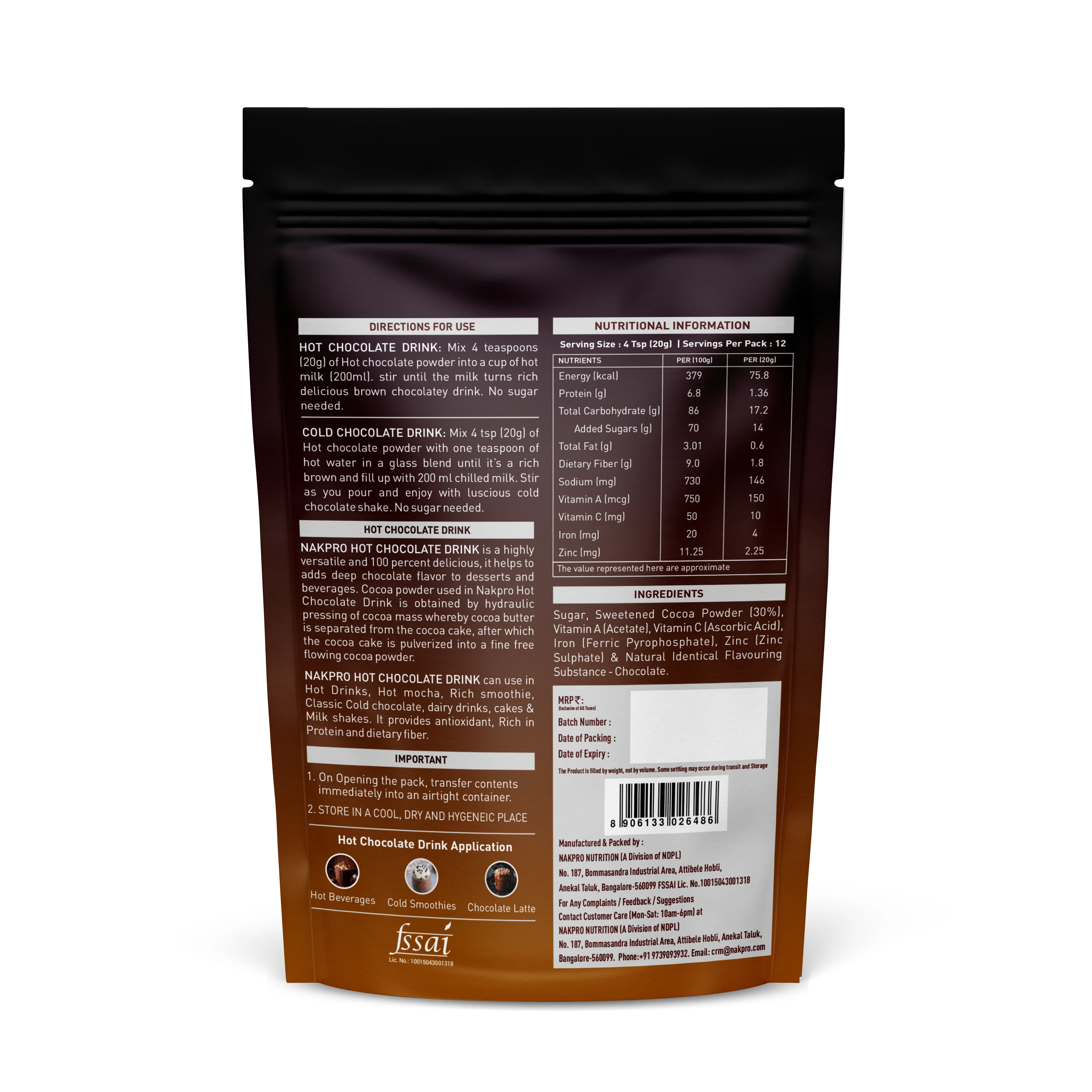 Nakpro Hot & Cold Chocolate Powder - Image 4