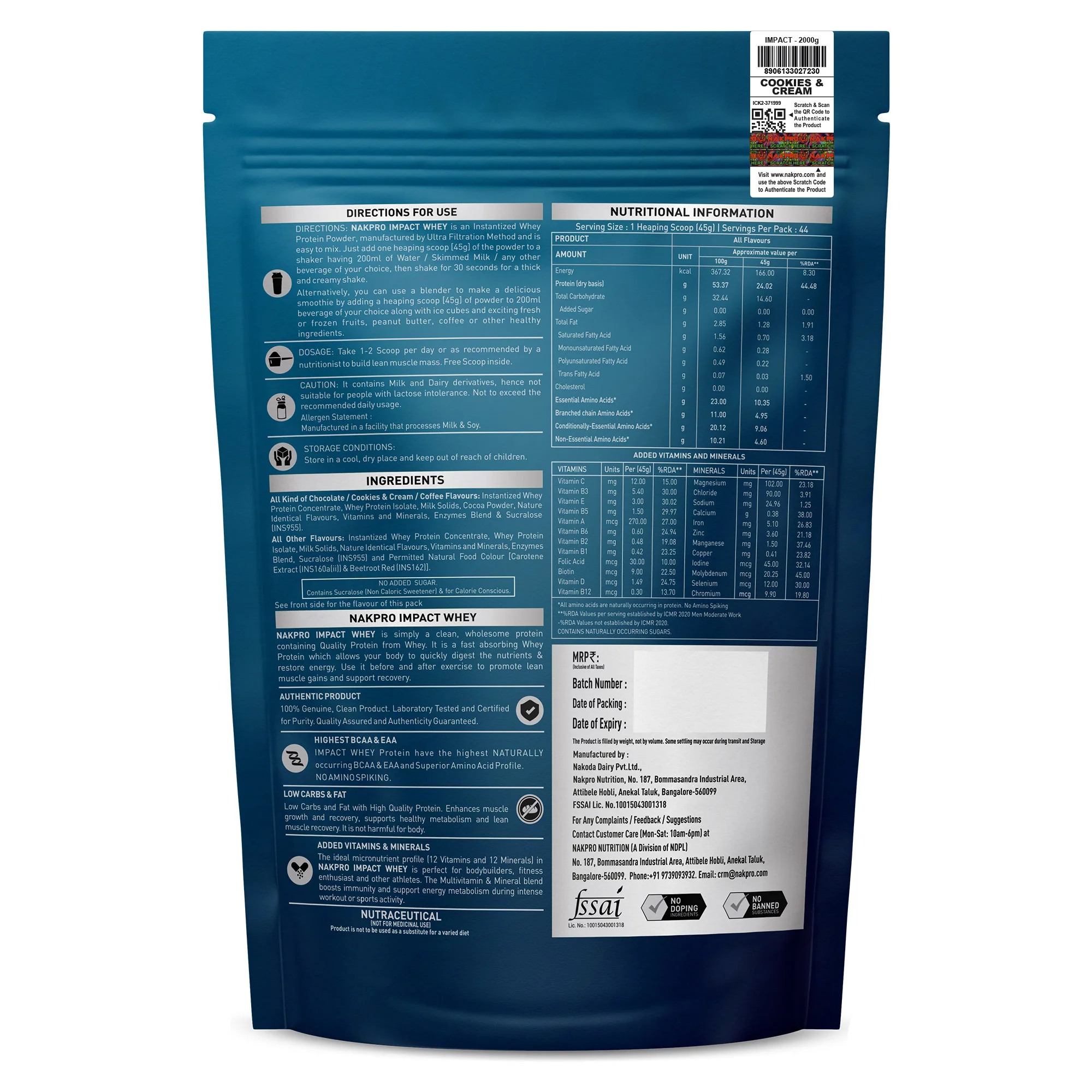 Nakpro Impact Whey Protein Blend - Image 35