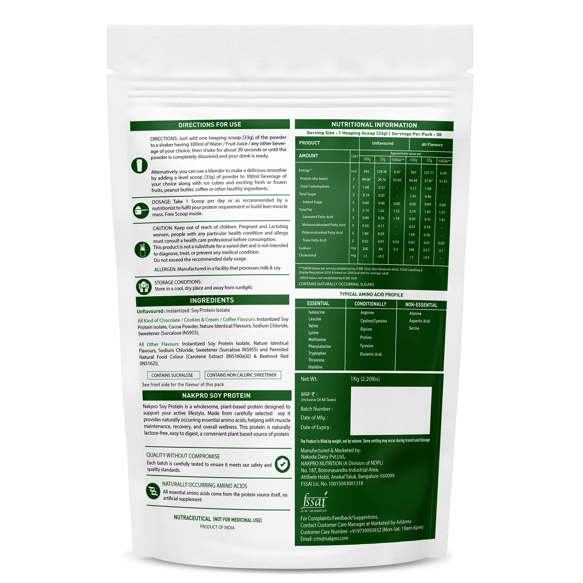 Nakpro Vegan Platinum Soy Protein Isolate - Image 3