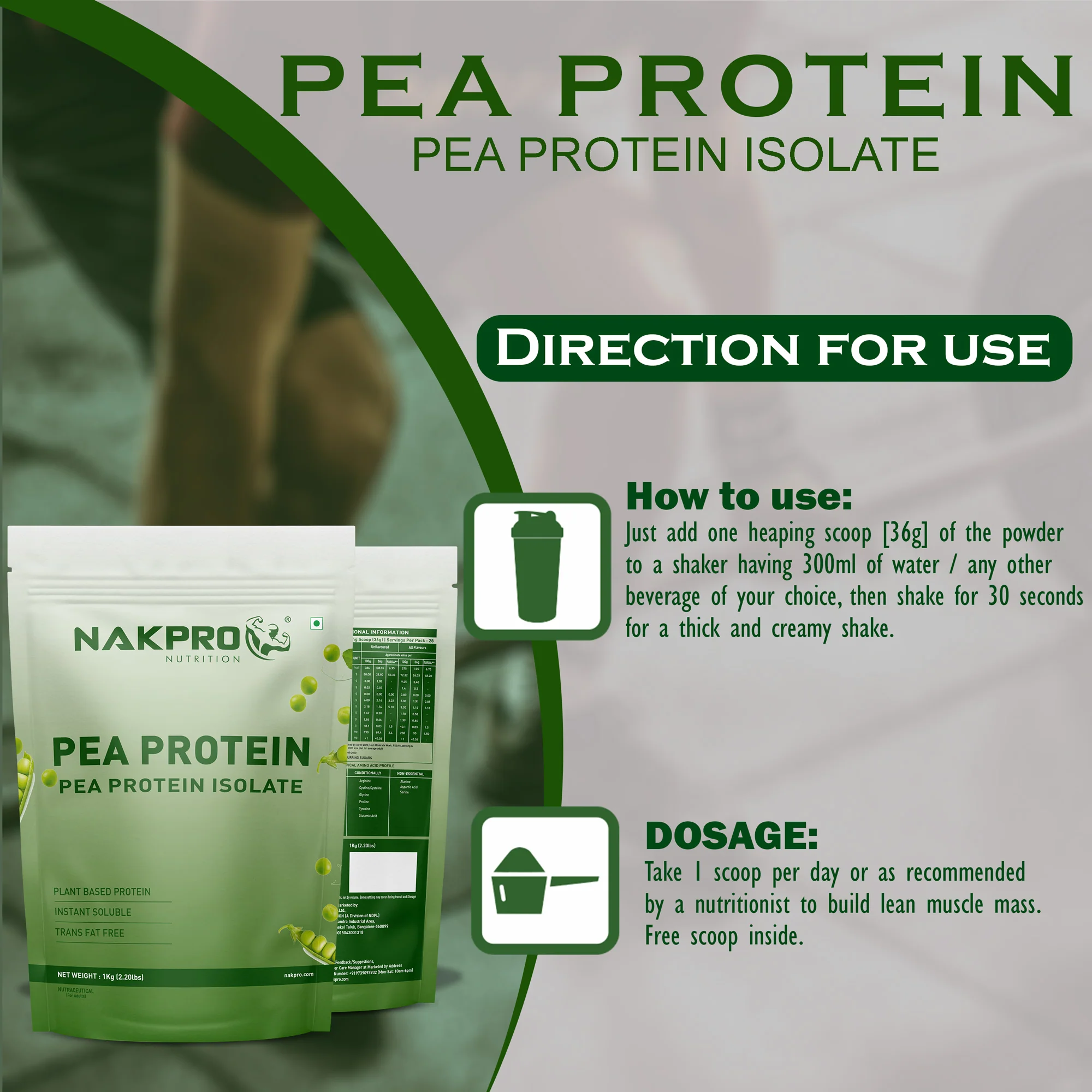 Nakpro Pea Protein Isolate- Plant-Based Vegan Protein Powder - Image 28