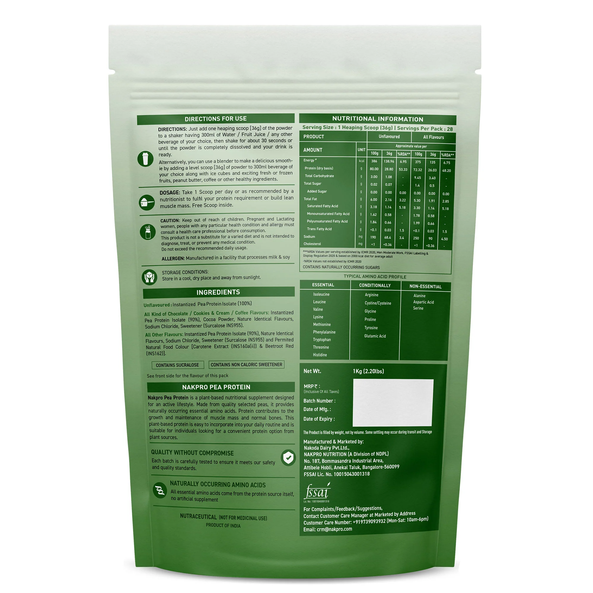 Nakpro Pea Protein Isolate- Plant-Based Vegan Protein Powder - Image 44
