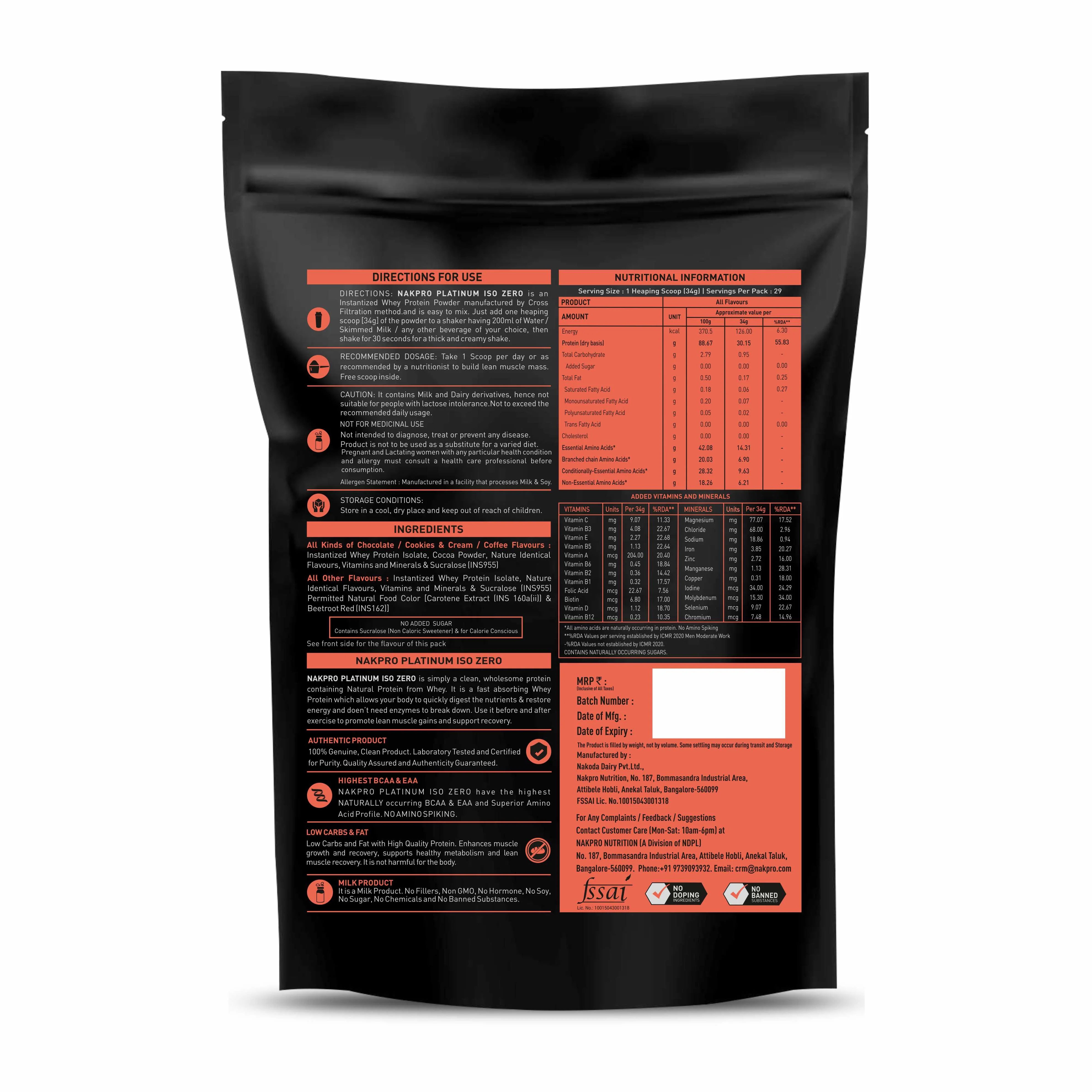 Platinum ISO Zero Whey Protein Isolate - Image 18