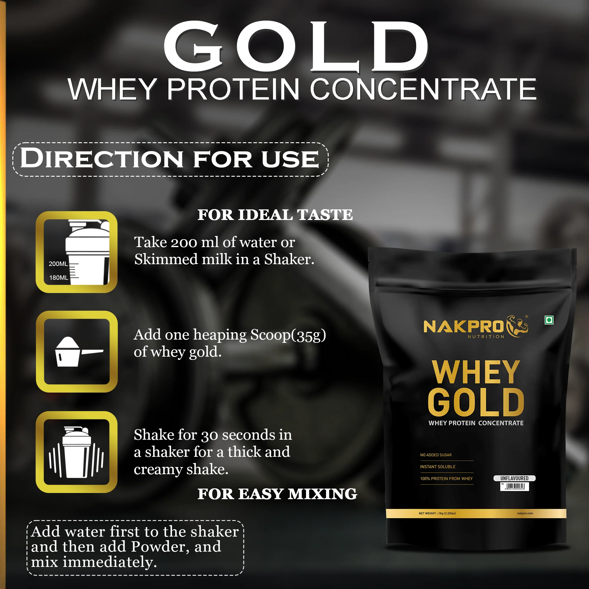 Nakpro Whey Gold Protein Concentrate - Image 20
